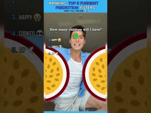 RANKING THE FUNNIEST PREDICTION FILTERS ๐คฃ #shorts