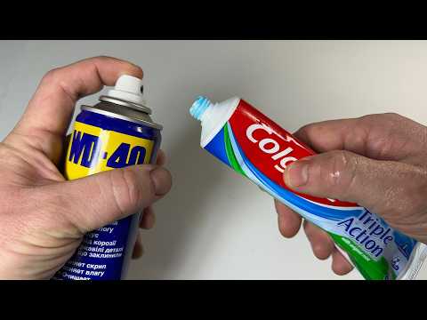 Mix WD 40 together with Toothpaste and Coke and the results are amazing