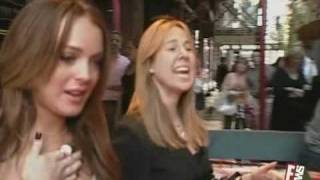 Lindsay Lohan Crying In Front Of The Cameras(Also Meryl Streep)