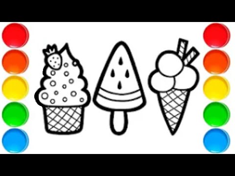 How to Draw Easy Ice Cream | Simple Drawing and Colouring I Step by Step Drawing #icecreamdrawing