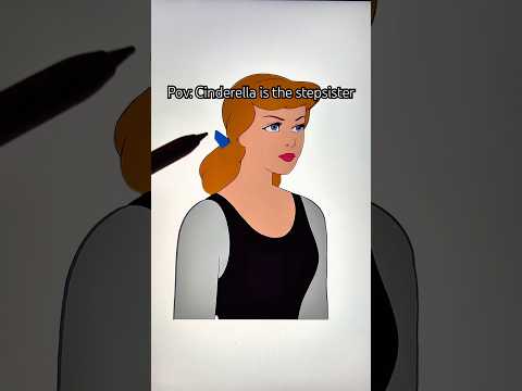 Cinderella as the stepsister #transformation #disney #cinderella #disneyprincess