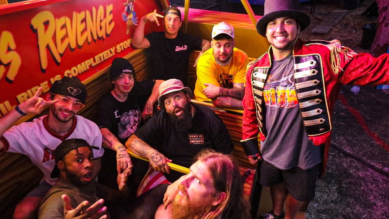 Last to leave carnival ride wins 10,000 (Puke Warning) w/ Lil Xan