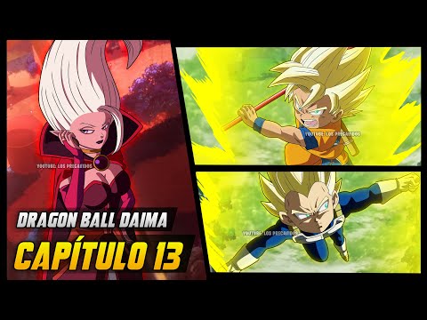 CAPÍTULO 13: RESUMEN | GOKU y VEGETA SSJ vs GIGANTE MEGA | DRAGON BALL DAIMA