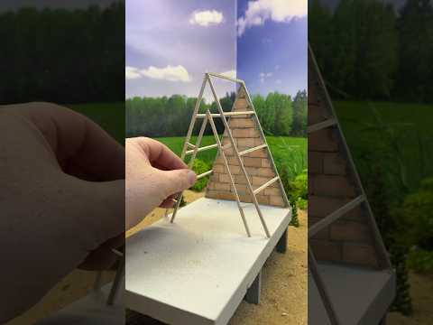 Incredible /\-Tiny house made with mini bricks part 1 #miniature #diy
