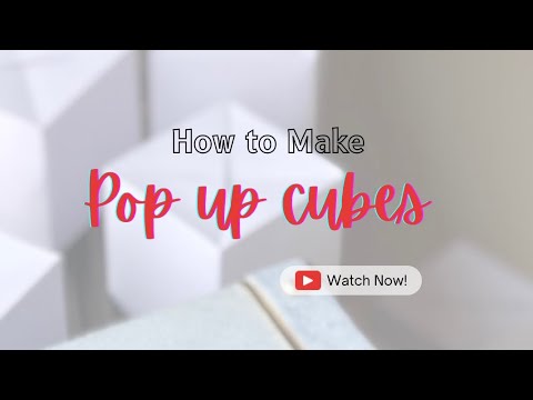 How to make Jumping pop up cubes || with voiceover 😍 DIY Tutorial