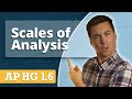 Scales of Analysis in Geography
