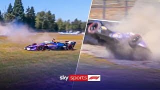 MASSIVE hit for Conor Daly after intense battle with Christian Rasmussen in IndyCar 😳