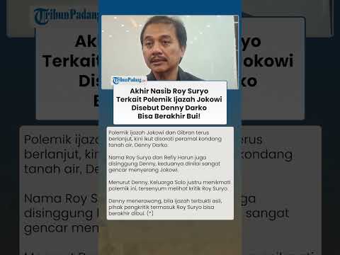 Akhir Nasib Roy Suryo soal Polemik Ijazah Jokowi & Gibran, Denny Darko Ramalkan Bisa Berakhir Bui!
