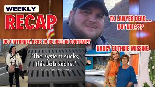 Weekly Recap- Nancy Guthrie and More