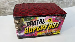 BRUTAL SUPERFAST 40 SHOTS RUBRO VUURWERK 