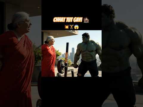Hulk Vs Dadi 🤯 | Chhat Tut Gayi 😱 | Super Funny Hindi Comedy 2025 #shorts