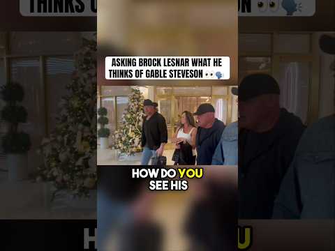 Asking Brock Lesnar What He Thinks Of Gable Steveson ๐๐ฅ #brocklesnar #gablesteveson #ufc #mma #wwe