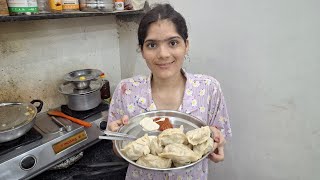 Cooking Momos At Home - Shanaya Roy Vlogs | Easy Homemade Kitchen Veg Momos Recipes
