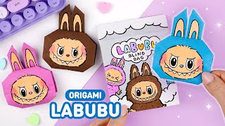 Оригами Лабубу из бумаги | Сквиш из бумаги | Origami Paper Labubu