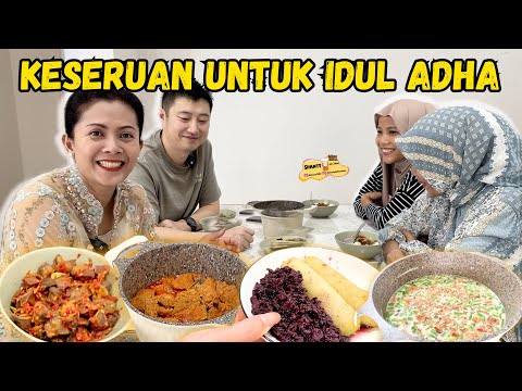 MASAK LONTONG ALA MASA KECILKU + KALIO SAPI, GULAI BUNCIS H-1 IDUL ADHA, YUK IKUTIN KESERUANNYA! 🥰