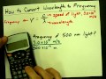 Frequency and Wavelength Calculations