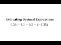 Decimal Operations and Subtraction Concepts