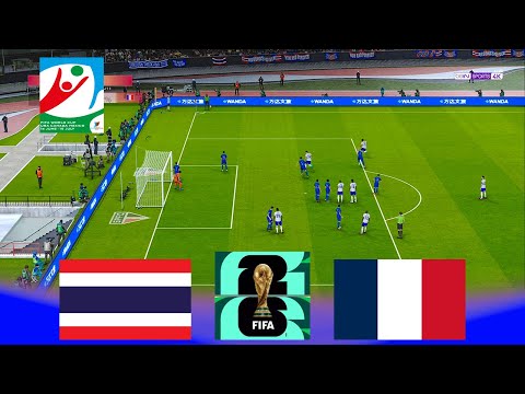 PES - THAILAND VS FRANCE - FIFA World Cup 2026 (USA) - Full Match All Goals EN VIVO - Gameplay PC