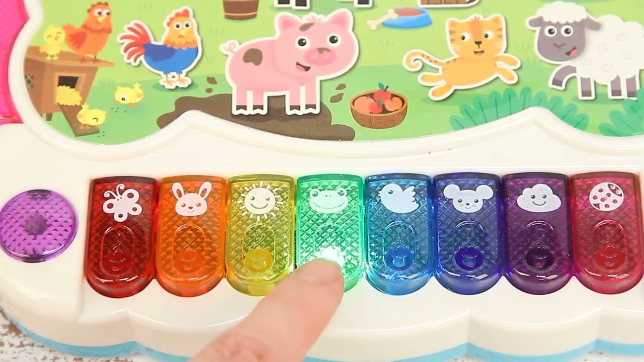 Пианино Азбукварик «Песенки на ферме» - видео