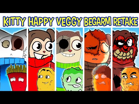 FNF TWIDDLEFINGER | HappyFinger VS VegetableEater VS SillyKitties VS Begarmless VS Rus Dub (FNF Mod)