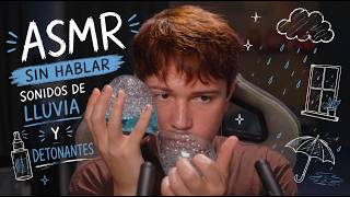 ASMR | SIN HABLAR | SONIDOS DE LLUVIA Y TRIGGERS RELAJANTES