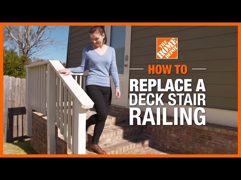 How to Replace a Deck Stair Railing
