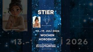 STIER Wochenhoroskope 13.-19. JULI 2026  Astrologin Fadime Birel #astrologie #stier #tauro
