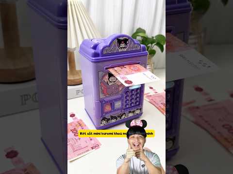 Két sắt mini kuromi mật khẩu khoá thông minh #kuromi #shortsviral #diy