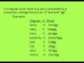 Exploring Singular and Plural Nouns for 5th Graders