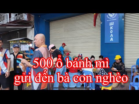 Bánh mì từ thiện, 500 ổ gửi đến bà con nghèo Nha Trang