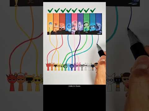 Spunki & Inside Out 2 color matching challenge!! ๐จ #shorts #viral #incredibox