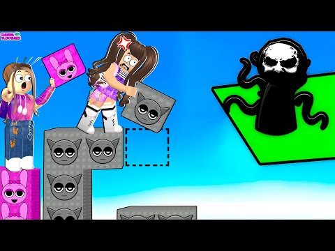 CONSTRUA A ESCADA DOS SPRUNKIS ATÉ ENCONTRAR O BLACK!! ROBLOX