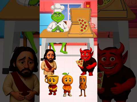 Greedy devil, pizza for Jesus to eat 🥹