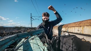 Freight Train Journey Across South Serbia