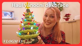 VLOGMAS 2025 - Haul vánoční dekorace | NYC diaries
