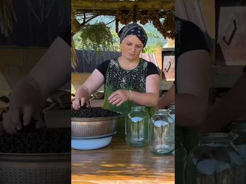 Cooking black mulberry #fruits