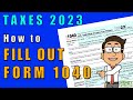 Filling Out IRS Form 1040 for 2022