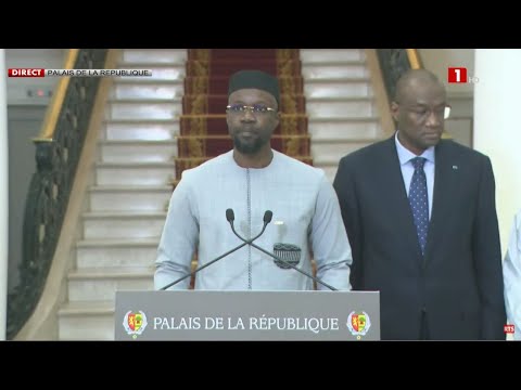 Discours du Premier Ministre M. Ousmane Sonko après sa nomination par le Pr Bassirou Diomaye Faye