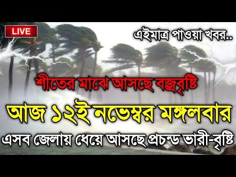 আবহাওয়ার খবর আজকের, 12 November 2024, Bangladesh Weather Report