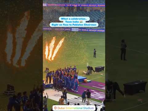 Indian team celebrating their Asia Cup 2025 victory without the trophy 🏆🇮🇳