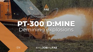 Video - PT-300 D:Mine - Demining explosions with the FAE remote controlled tracked carrier