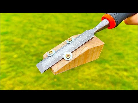 Practical Invention - How to sharpen a chisel as sharp as a razor! Sharp razor