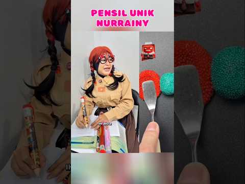 Pensil unik Nurrayni || #nurrayni #funny #kocak #comedy #lucu