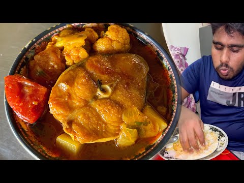 Eating Dinner(Rice & Ayer Fish Curry) With Friends at Saiful’s House