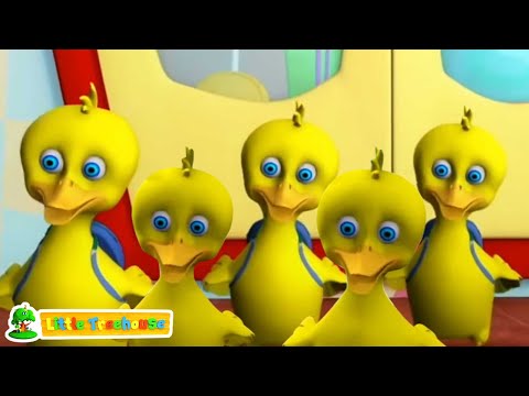 Cinco Pequeños Patos Canción Divertida De Un Pájaro Para Niños + Más Rimas Infantiles