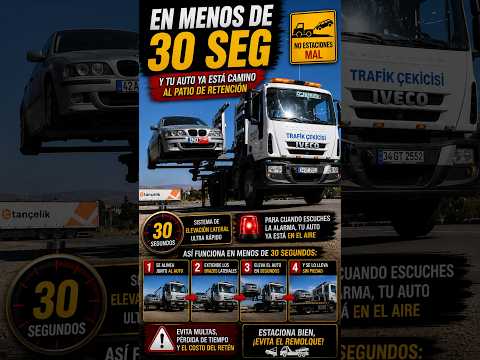 Eficiencia implacable: Se llevan tu auto mal parqueado en menos de 30 segundos