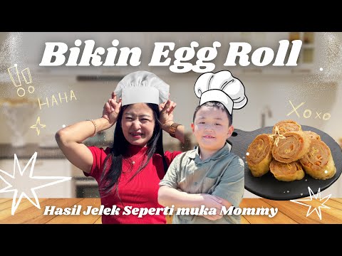 BIKIN EGG ROLL BENTUK JELEK