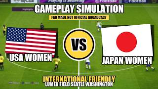 USA vs JAPAN WOMEN 🔥 | WORLD CLASS CLASH 😱 | International Friendly GAMEPLAY SIMULATION