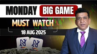 Nifty prediction for tomorrow & bank nifty analysis for monday 18/8/25