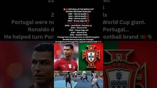 Portugal Before And After Ronaldo 🇵🇹🐐#CristianoRonaldo #Portugal #CR7 #FIFAWorldCup #shorts